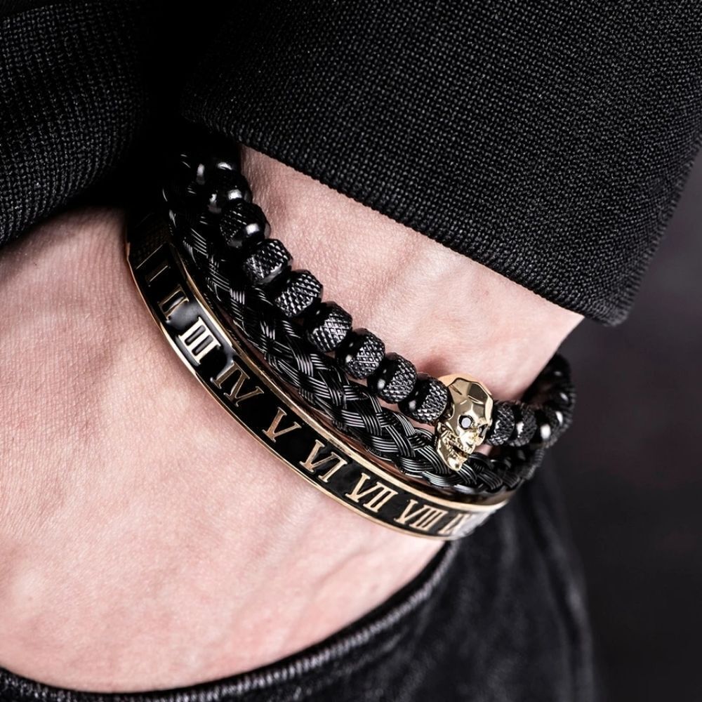 Skull Bracelet Set - Picture 2 of 3
